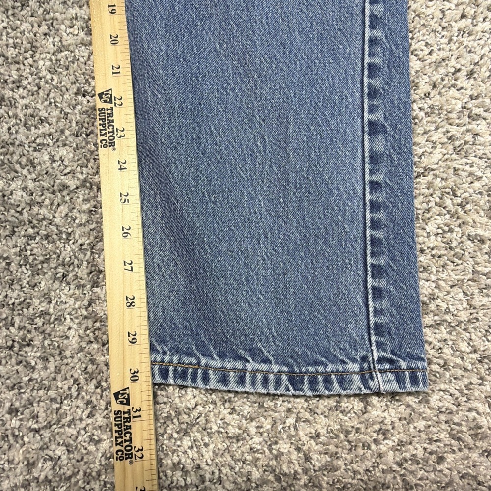 VTG Levi's 505 Jeans 36x32 (Fits 34x30) Blue Made in USA Perfect Fade Distressed - Picture 9 of 11